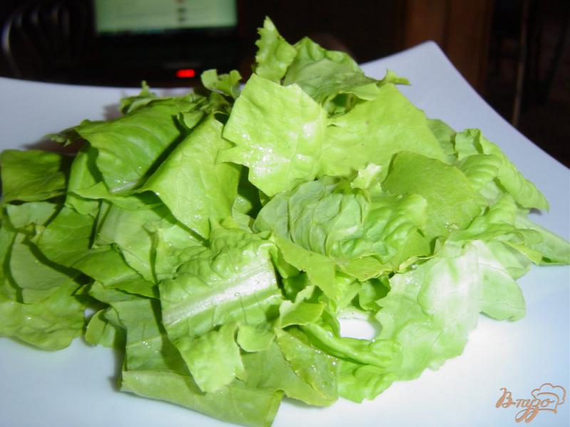 Фото приготовление рецепта: Салат с заправкой горчичной шаг №5