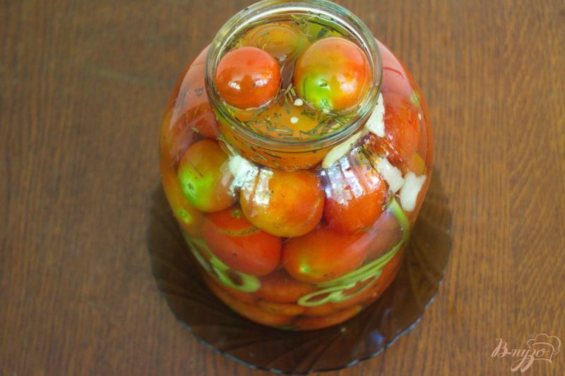 Фото приготовление рецепта: Мамины помидоры на зиму шаг №5