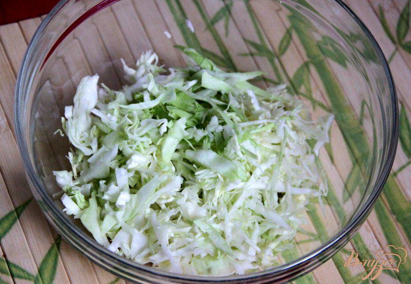 Фото приготовление рецепта: Салат из капусты  со сметанной заправкой шаг №1
