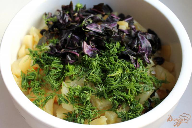 Фото приготовление рецепта: Пикантный салат из печеных овощей шаг №5