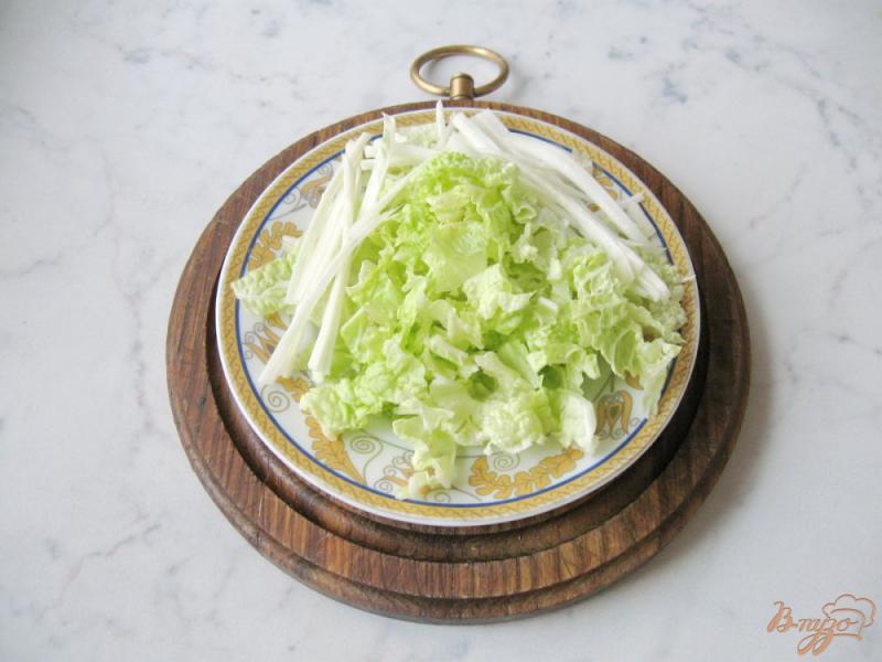 Фото приготовление рецепта: Салат из баклажанов и куриной грудки шаг №6