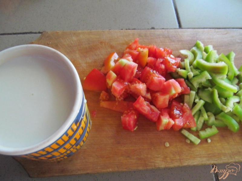 Фото приготовление рецепта: Суп из свежих овощей на свином бульоне с пшеном шаг №5