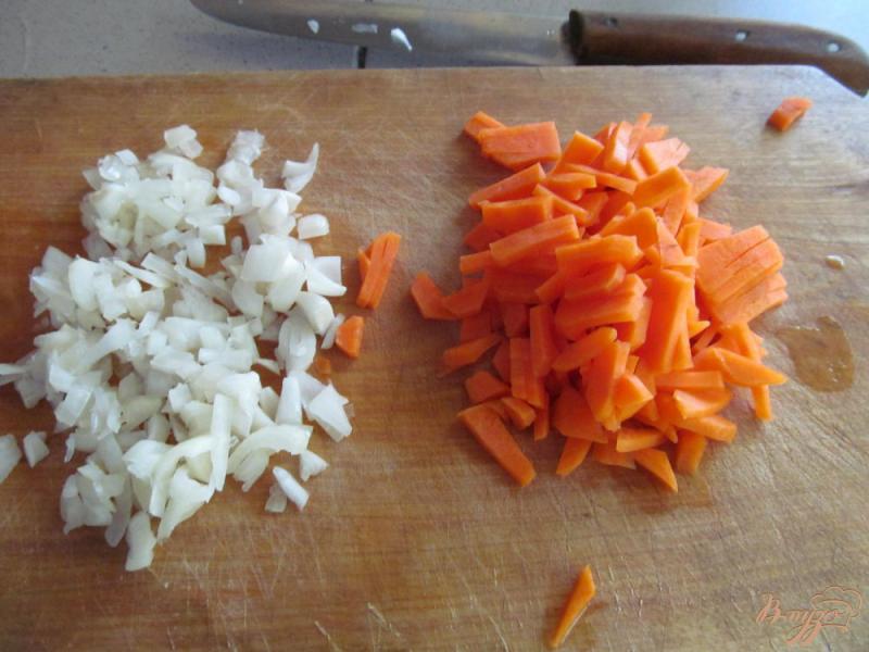 Фото приготовление рецепта: Суп из свежих овощей на свином бульоне с пшеном шаг №3