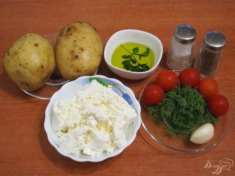 Фото приготовление рецепта: Закуска из картофеля с творогом шаг №1