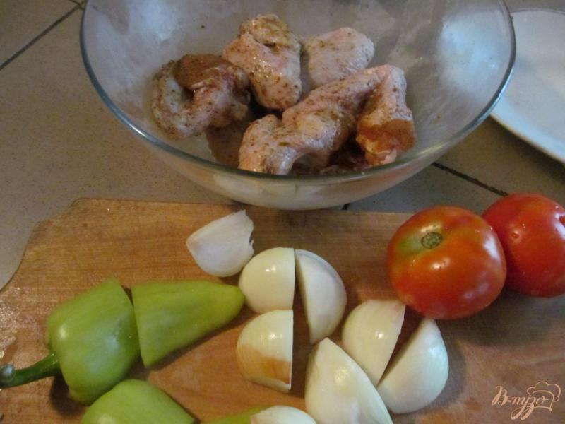 Фото приготовление рецепта: Шашлык из куриных крыльев шаг №3