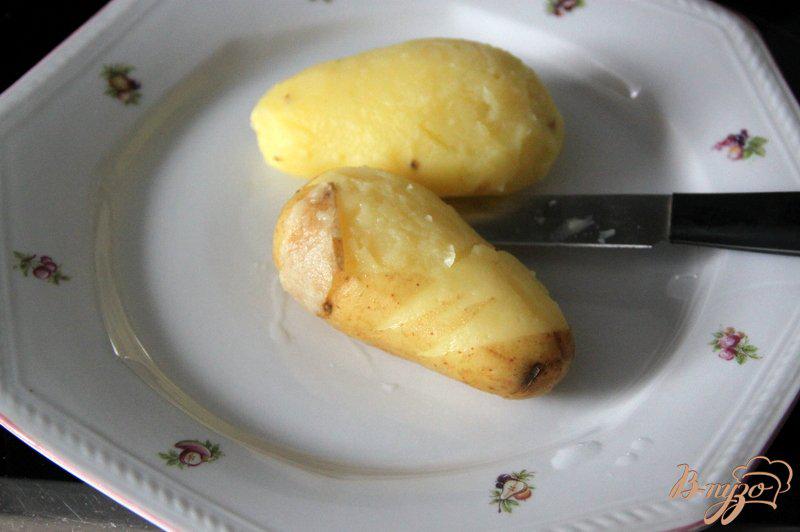 Фото приготовление рецепта: Картофельная лепешка с чесночным ароматом шаг №1
