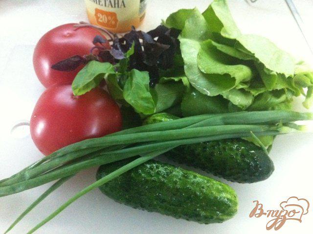 Фото приготовление рецепта: Простой салат из овощей шаг №1