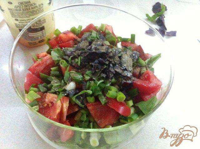 Фото приготовление рецепта: Простой салат из овощей шаг №6