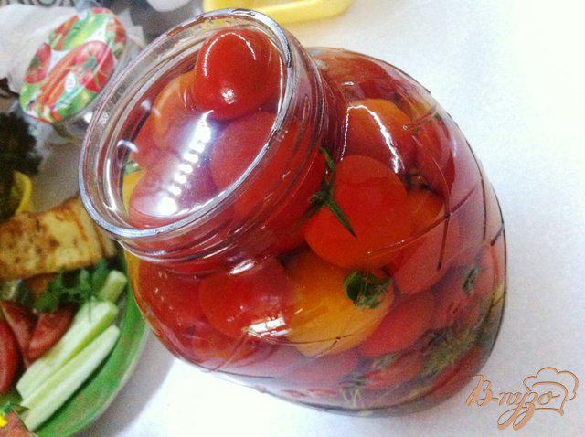 Фото приготовление рецепта: Маринованные помидоры черри шаг №3