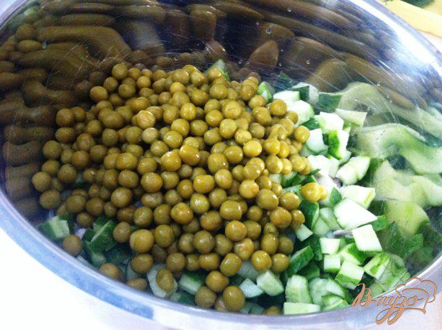 Фото приготовление рецепта: Салат овощной с курицей шаг №6