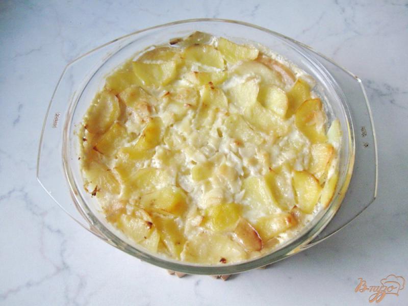 Фото приготовление рецепта: Картофель запечённый с яблоками и цуккини шаг №10