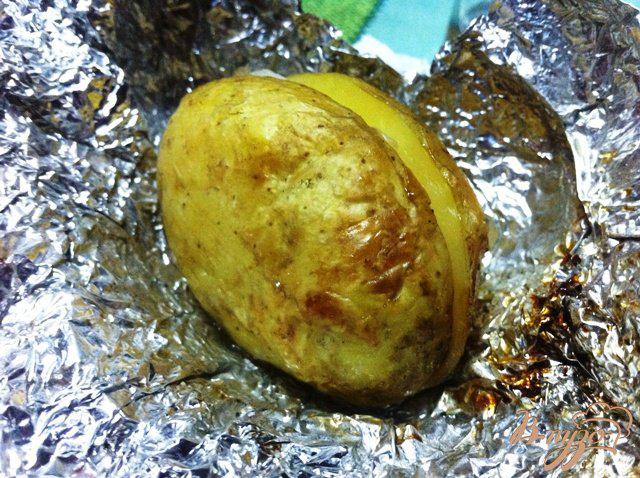Фото приготовление рецепта: Картофель запеченный на углях шаг №8