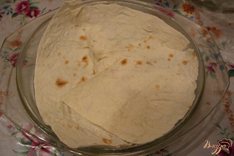 Фото приготовление рецепта: Быстрый пирог из лаваша шаг №3