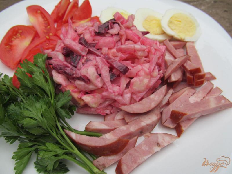 Фото приготовление рецепта: Салат из капусты со свеклой шаг №6