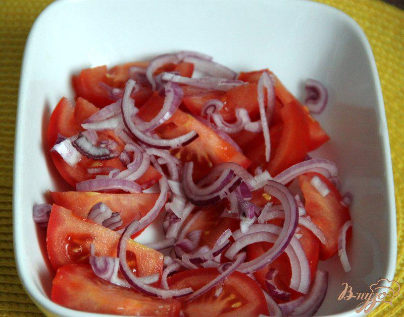 Фото приготовление рецепта: Салат из помидоров и кабачка шаг №3