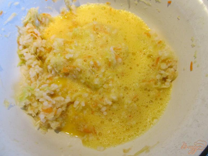Фото приготовление рецепта: Запеканка из кабачков с рисом (детское меню) шаг №5