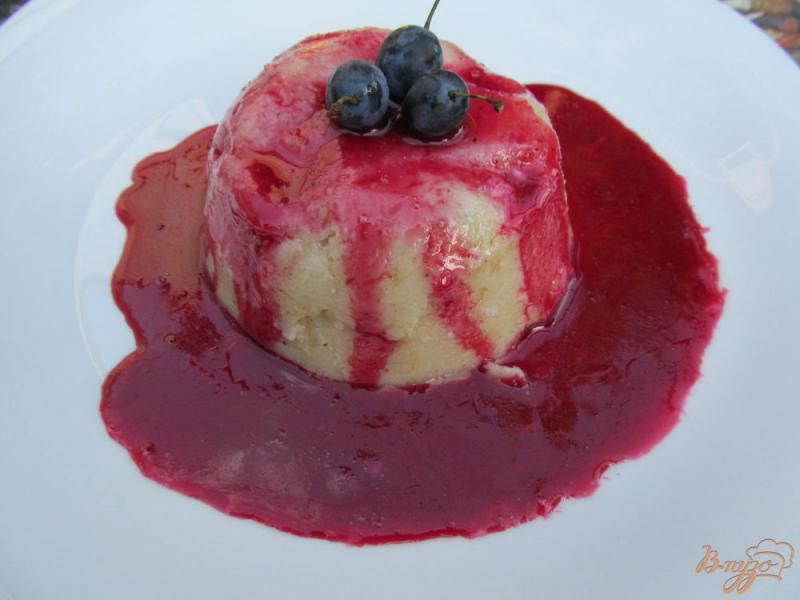 Фото приготовление рецепта: Десерт из манки с сиропом шаг №10