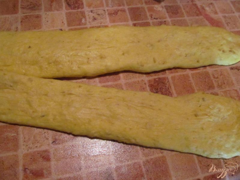 Фото приготовление рецепта: Хлеб на молоке с куркумой и овсяными хлопьями шаг №6