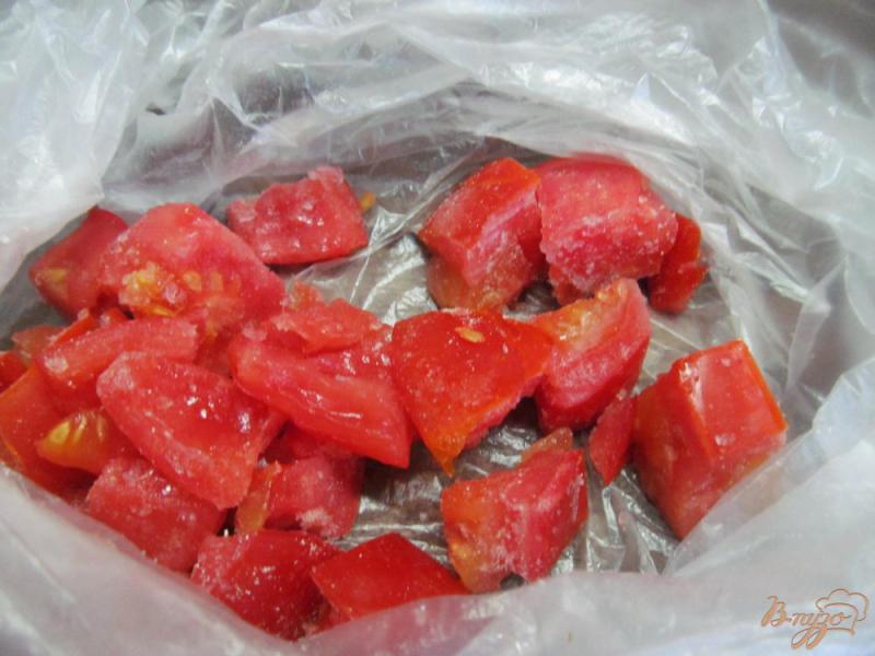 Фото приготовление рецепта: Замороженные помидоры шаг №8