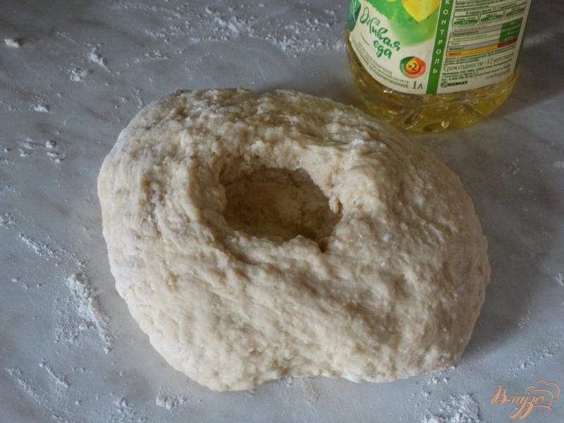 Фото приготовление рецепта: Бездрожжевое кефирное тесто для жареных пирожков шаг №6