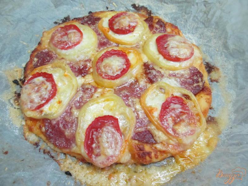 Фото приготовление рецепта: Пицца «Букет Прованса» шаг №9