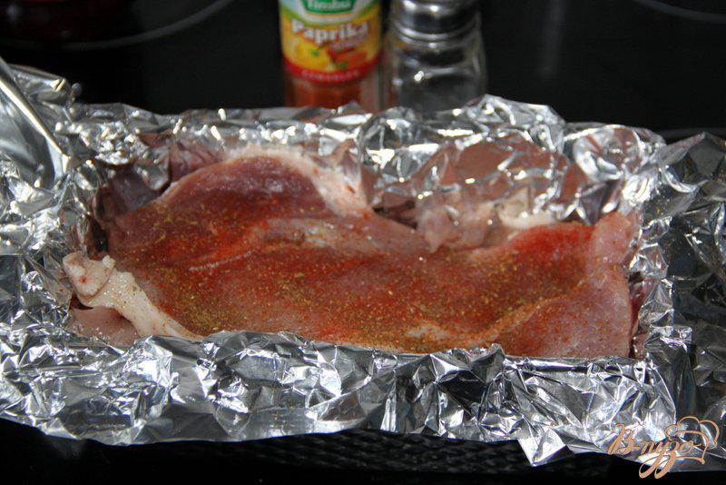 Фото приготовление рецепта: Мясо, запеченное по принципу «Гирос» шаг №2