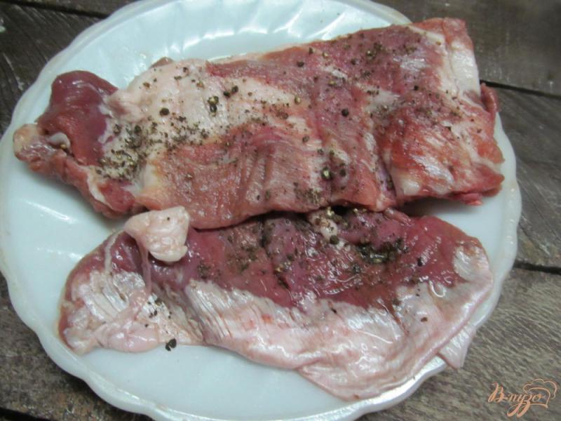 Фото приготовление рецепта: Свиные ребра с фруктами шаг №1