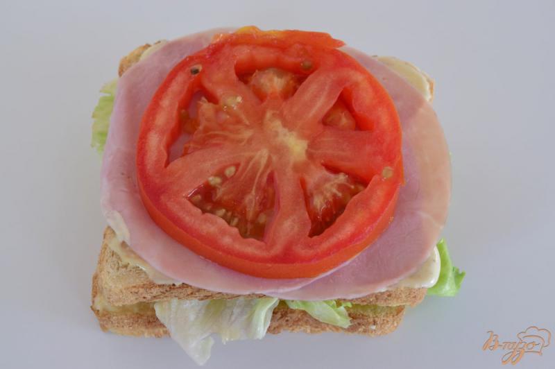 Фото приготовление рецепта: Клаб-сендвич шаг №9