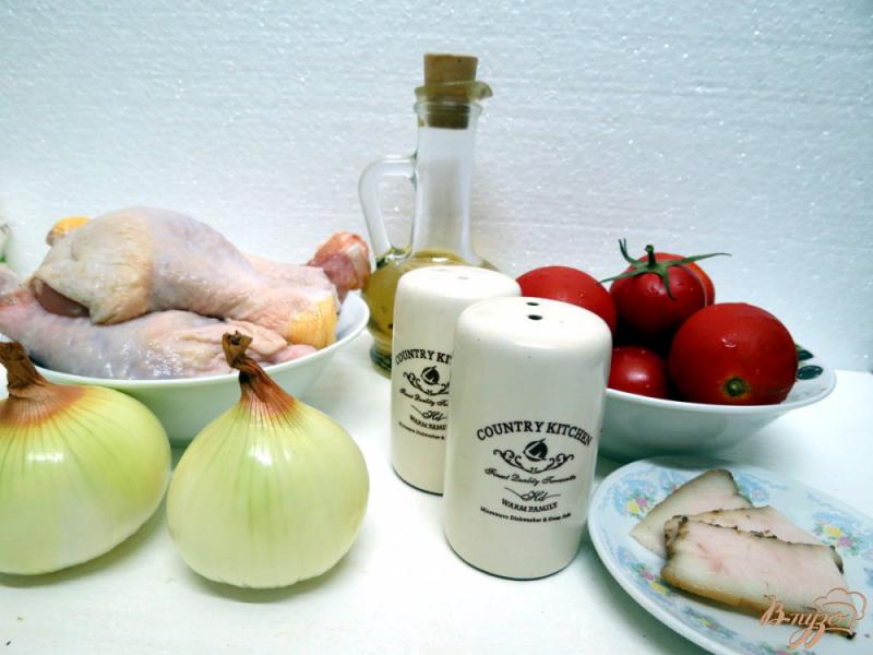 Фото приготовление рецепта: Куриные ножки в томатном соусе шаг №1