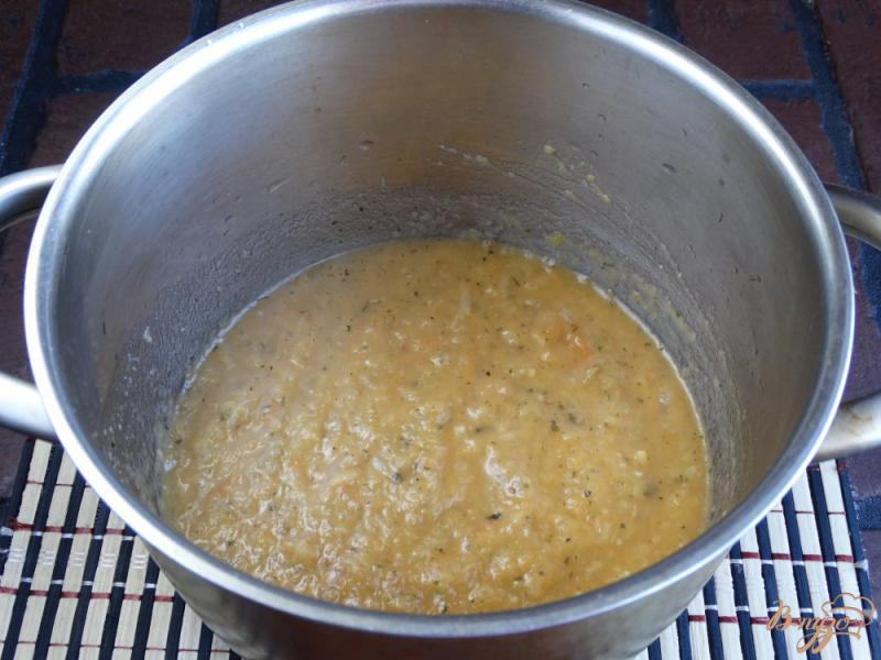 Фото приготовление рецепта: Суп-пюре из баклажанов со сливками шаг №7