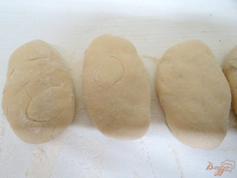 Фото приготовление рецепта: Пирожки на творожном тесте с яблоками шаг №9