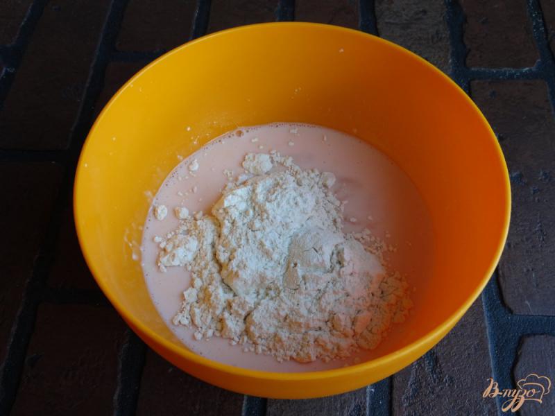 Фото приготовление рецепта: Заварные блины на йогурте шаг №3