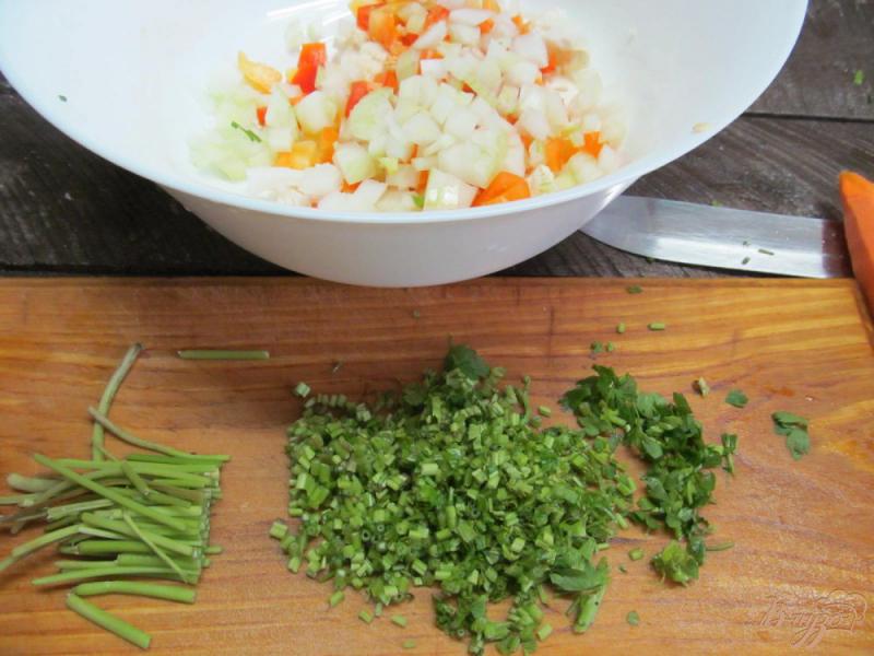 Фото приготовление рецепта: Как заморозить овощи на зиму для первых блюд шаг №7