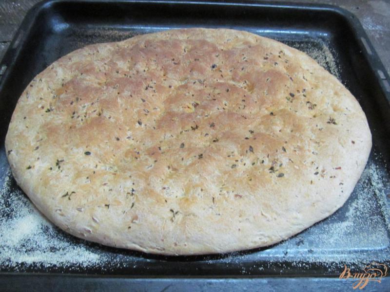 Фото приготовление рецепта: Домашний хлеб с варенным рисом и тимьяном шаг №8