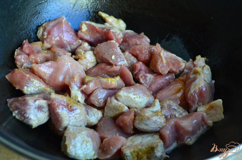 Фото приготовление рецепта: Свинина со стручковой фасолью и черносливом шаг №1