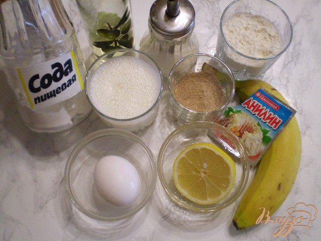 Фото приготовление рецепта: Бананово-гречневые оладьи шаг №1