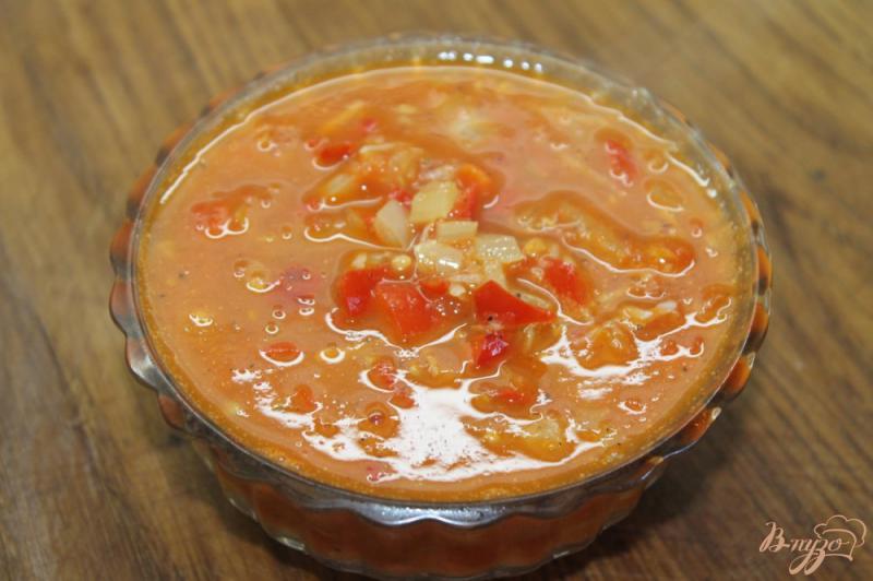 Фото приготовление рецепта: Томатный соус с перцем чили шаг №7