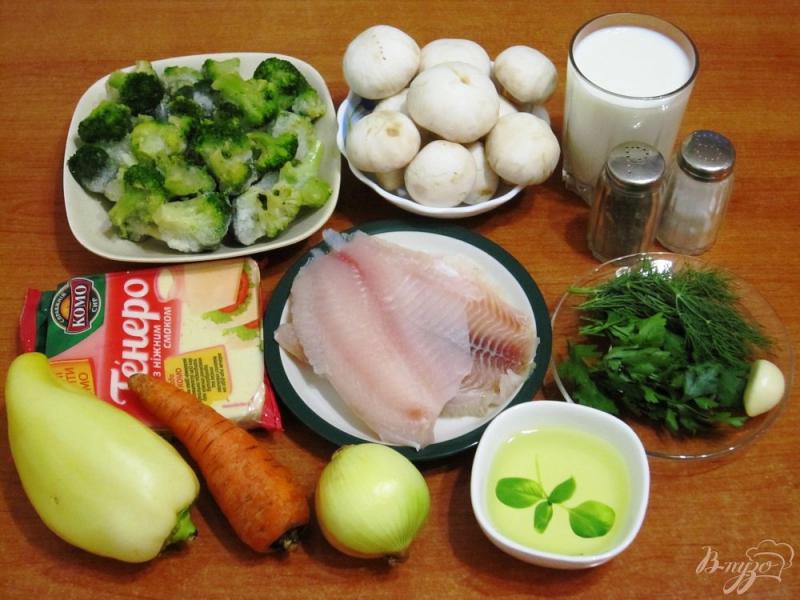 Фото приготовление рецепта: Овощной суп-пюре с тилапией шаг №1