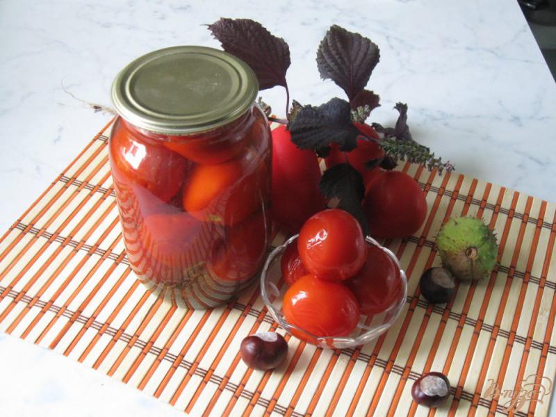 Фото приготовление рецепта: Кисло-сладкие консервированные помидоры. шаг №9