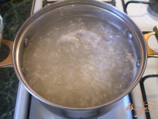 Фото приготовление рецепта: Рисовый постный суп с кабачком шаг №3