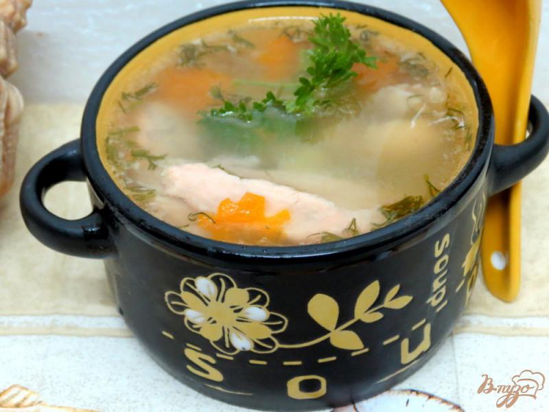 Фото приготовление рецепта: Рыбный суп на курином бульоне шаг №9