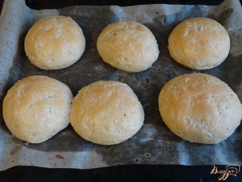 Фото приготовление рецепта: Хлебные булочки с рисом шаг №10