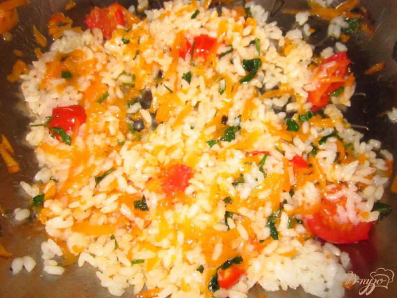 Фото приготовление рецепта: Фаршированный перец рисом и тыквой шаг №3
