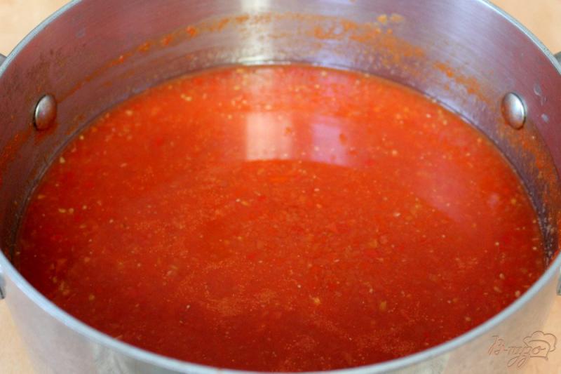 Фото приготовление рецепта: Заправка для борща из помидоров и красного перца шаг №4