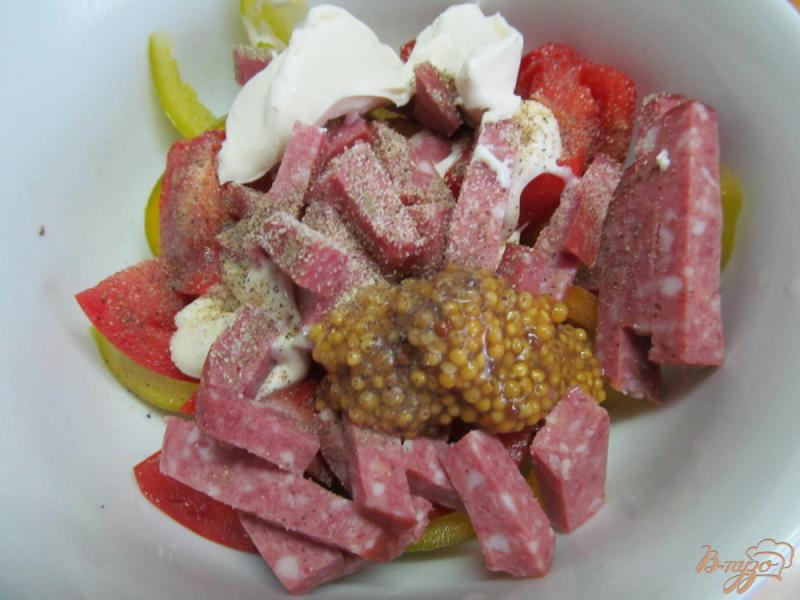 Фото приготовление рецепта: Салат из жареных баклажан шаг №5