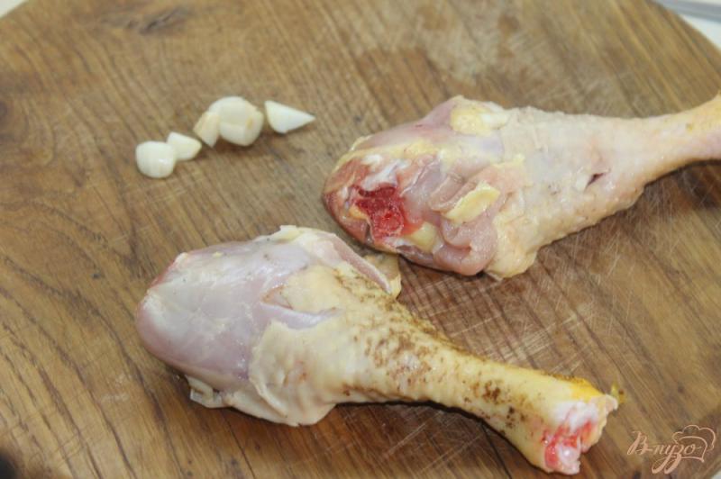 Фото приготовление рецепта: Запеченные куриные ножки с горчицей шаг №2