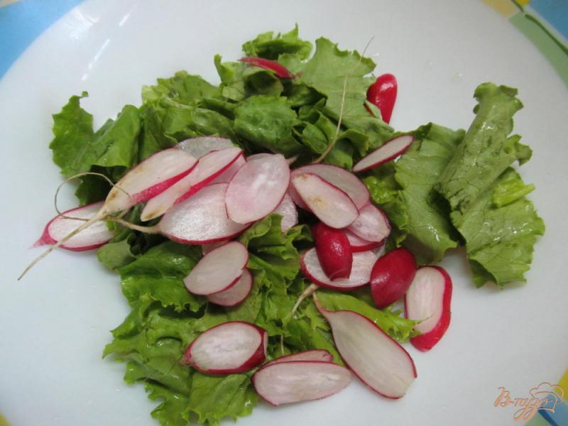 Фото приготовление рецепта: Овощной салат с ветчиной шаг №3