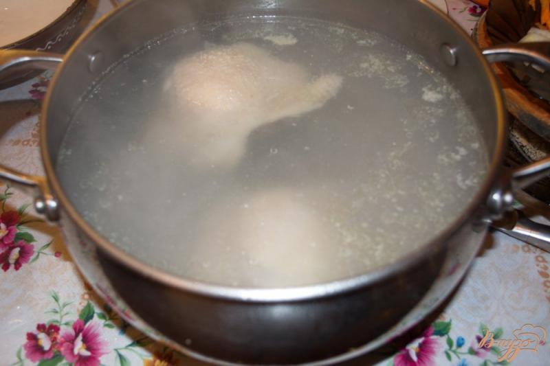 Фото приготовление рецепта: Борщ на курице с жареной капустой шаг №1