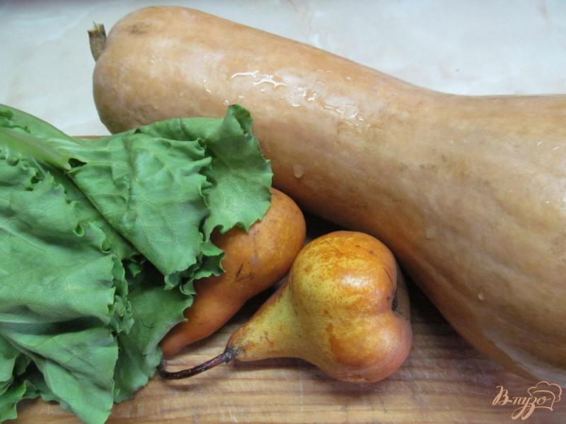 Фото приготовление рецепта: Теплый салат из тыквы с грушей шаг №1