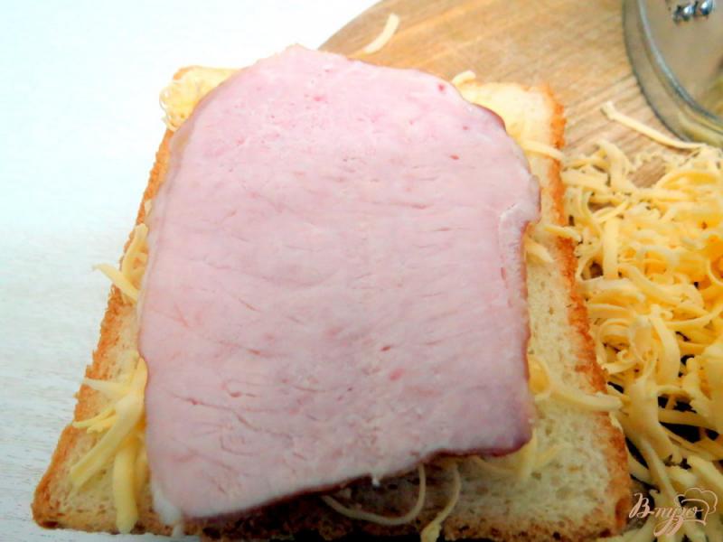 Фото приготовление рецепта: Горячие бутерброды в электровафельнице шаг №4